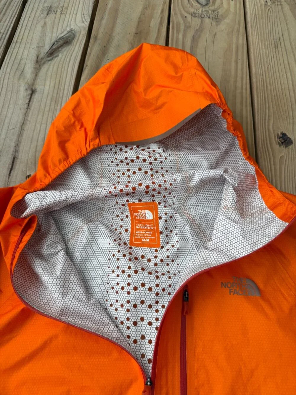 North Face Flight Series Fuse Jacket Men's Medium Windbreaker UltraLight Orange